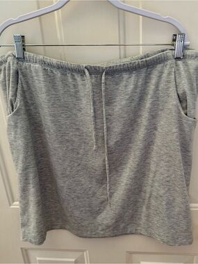 Sonoma Light Gray Drawstring Waist Skirt